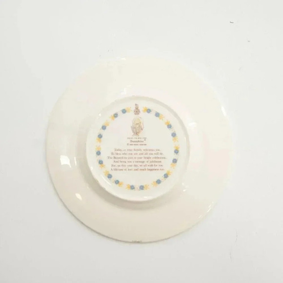 Royal Doulton Bunnykins Christening Plate English Fine Bone China Vintage 1990's - Picture 2 of 5